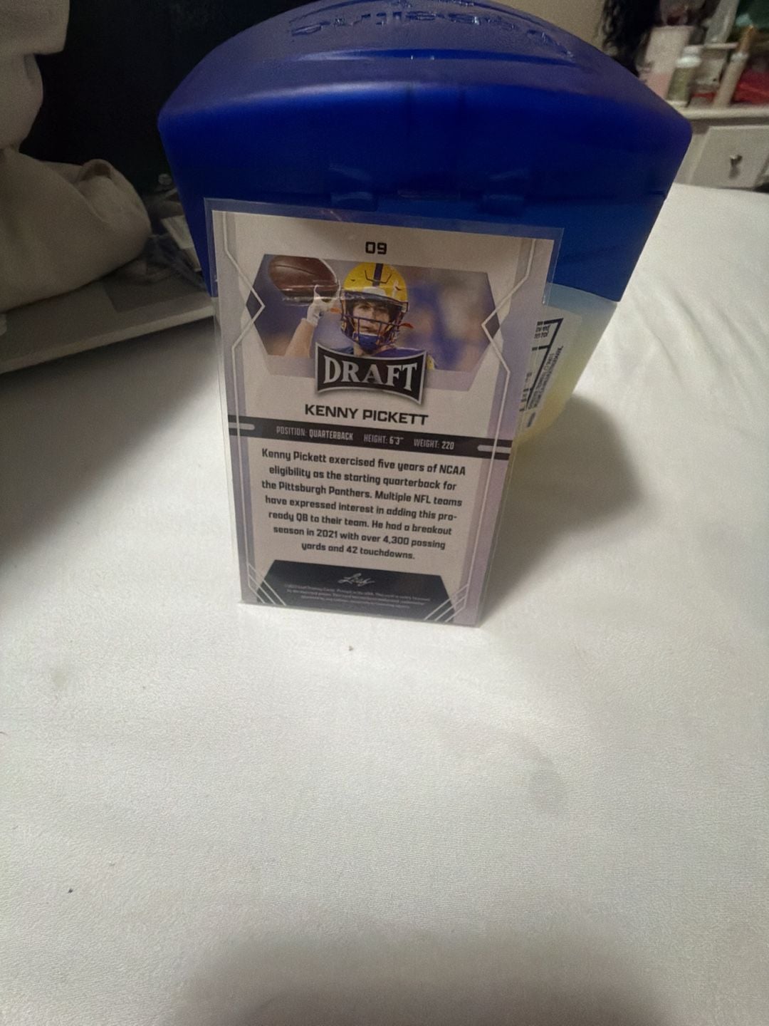 2022 Leaf Draft Kenny Pickett Rookie Card #09 2