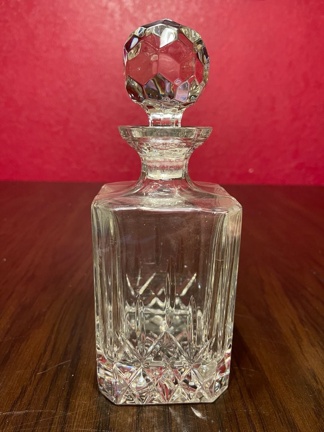 Handcut Crystal Decanter 24% Lead Royal Gallery Samobor Croatia Stopper 1985 2