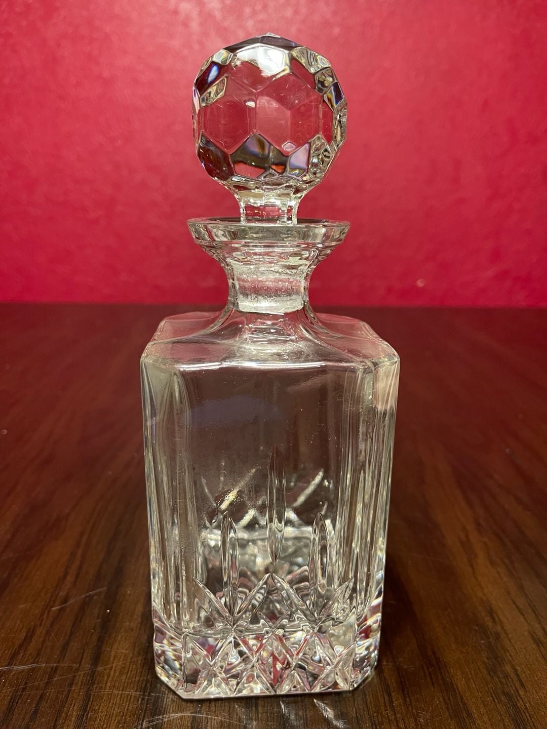 Handcut Crystal Decanter 24% Lead Royal Gallery Samobor Croatia Stopper 1985 3