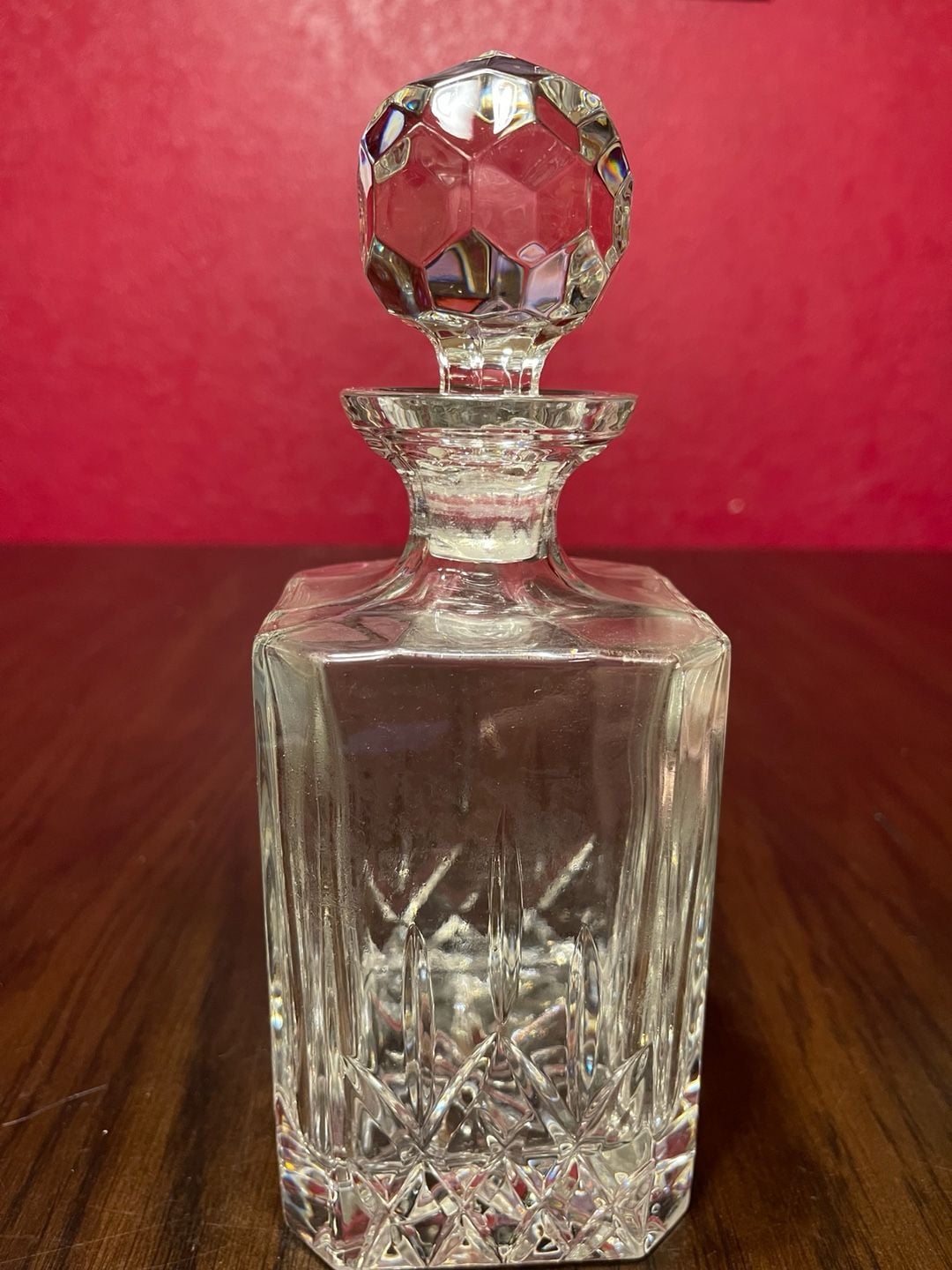 Handcut Crystal Decanter 24% Lead Royal Gallery Samobor Croatia Stopper 1985 4