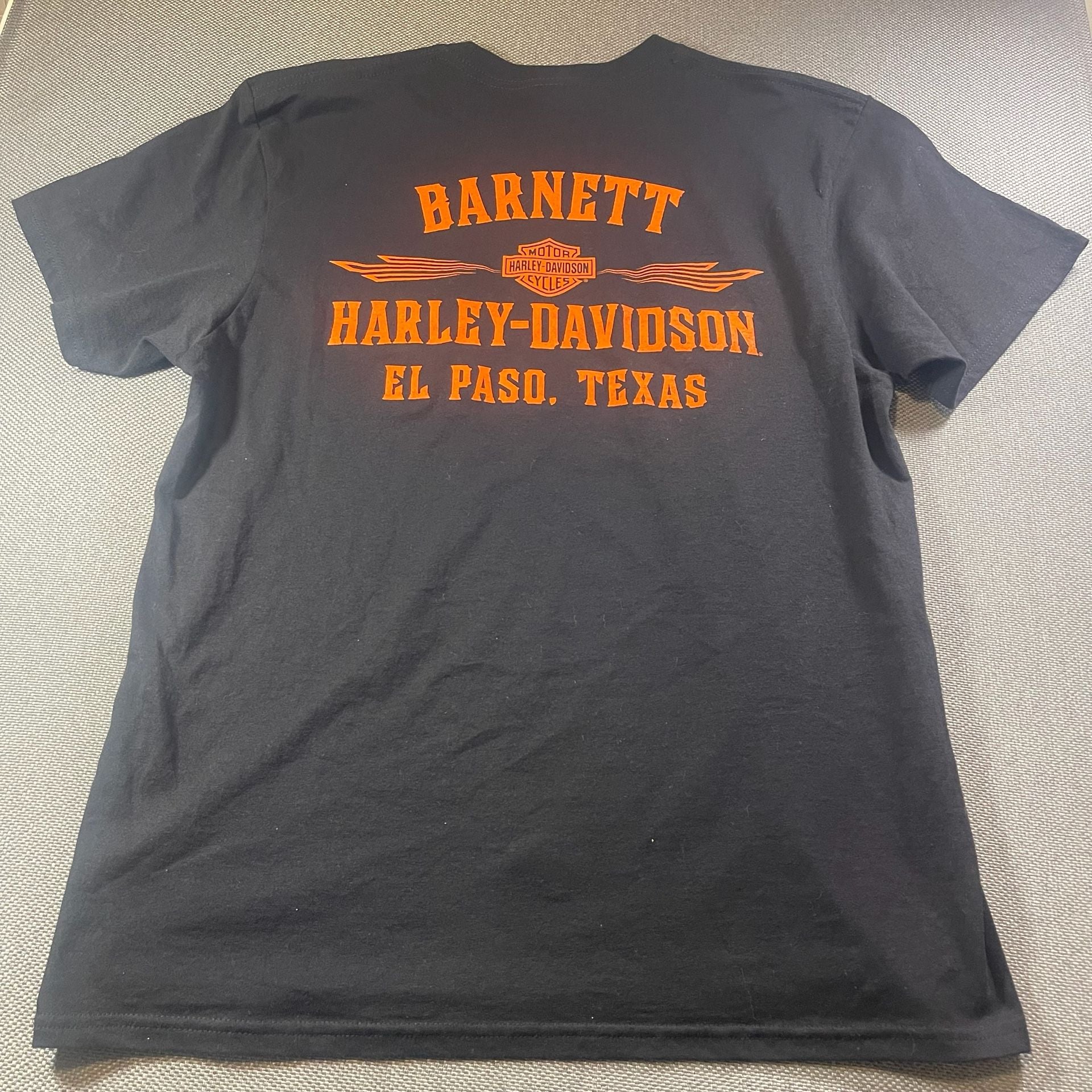 Harley-Davidson Pocket T-Shirt Size L Barnett El Paso Texas Black 9