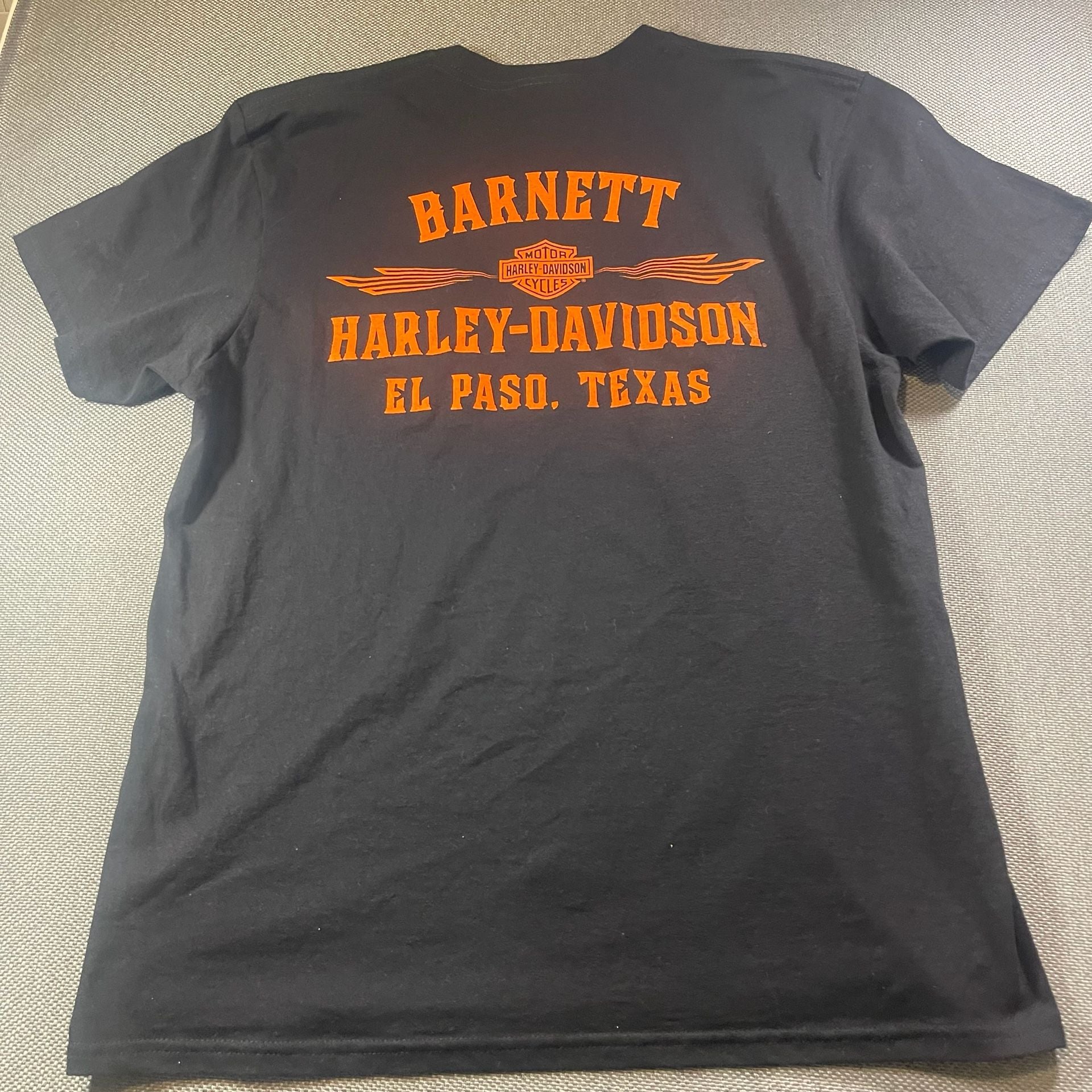 Harley-Davidson Pocket T-Shirt Size L Barnett El Paso Texas Black 11