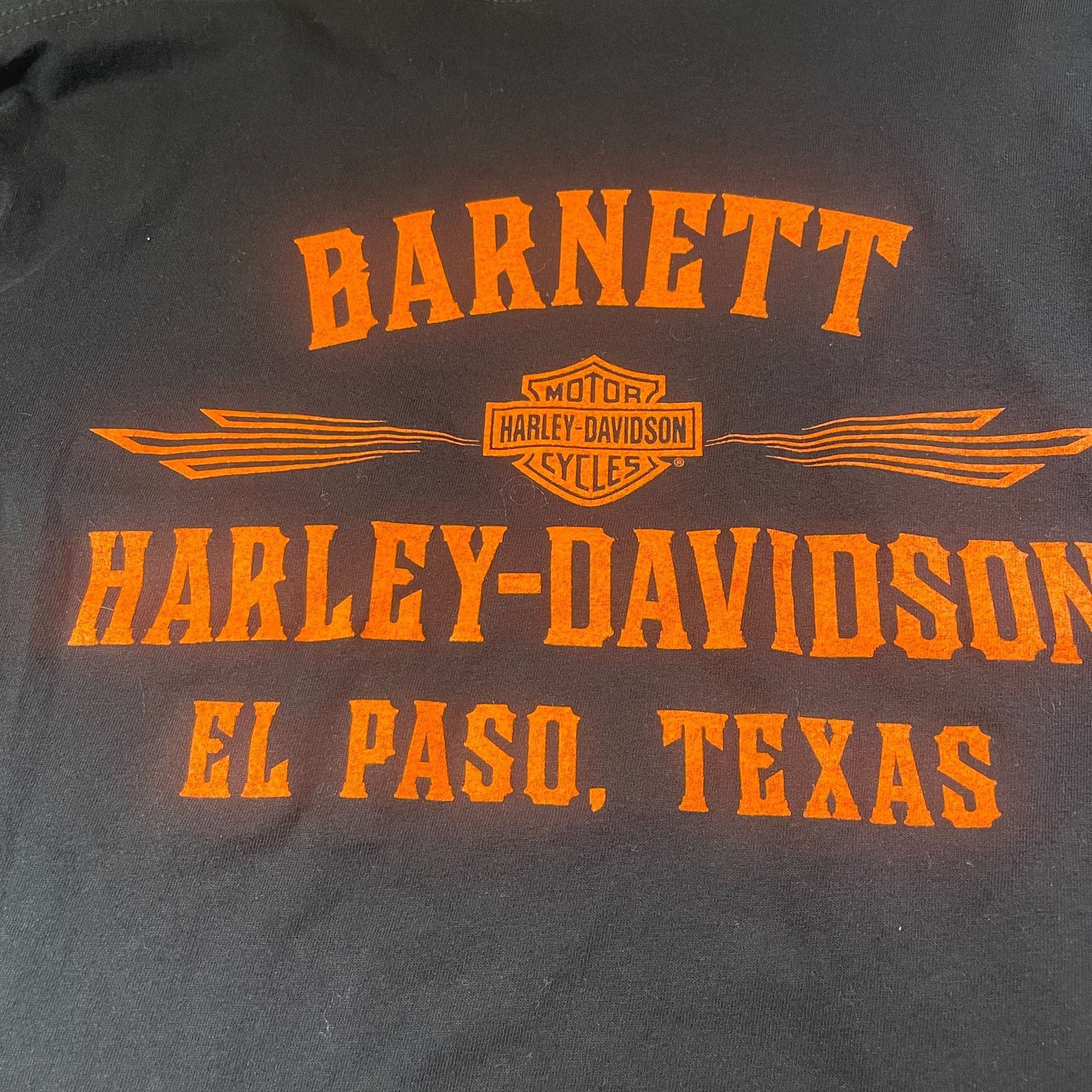 Harley-Davidson Pocket T-Shirt Size L Barnett El Paso Texas Black 12