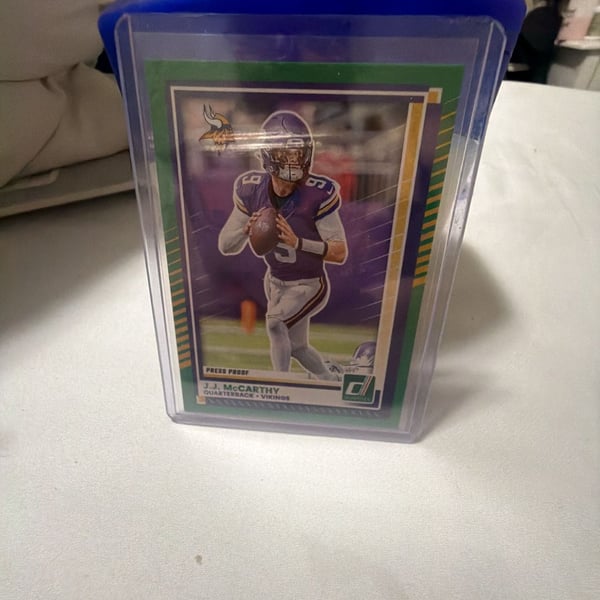 2025 Panini Donruss J.J. McCarthy Press Proof Card