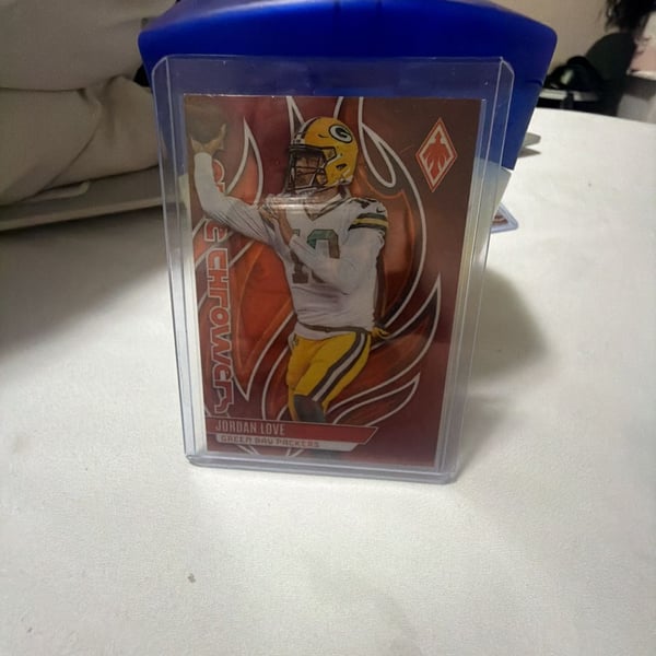 2023 Panini Phoenix Jordan Love Green Bay Packers Flame Throwers Silver Holo