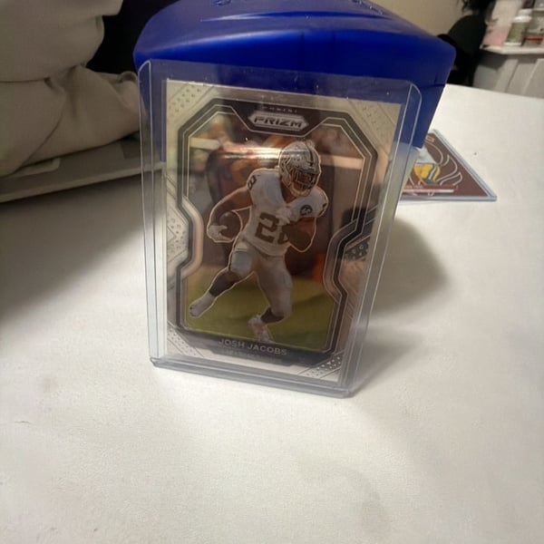 Josh Jacobs 2020 Panini Prizm Orange Ice Fanatics Exclusive Card