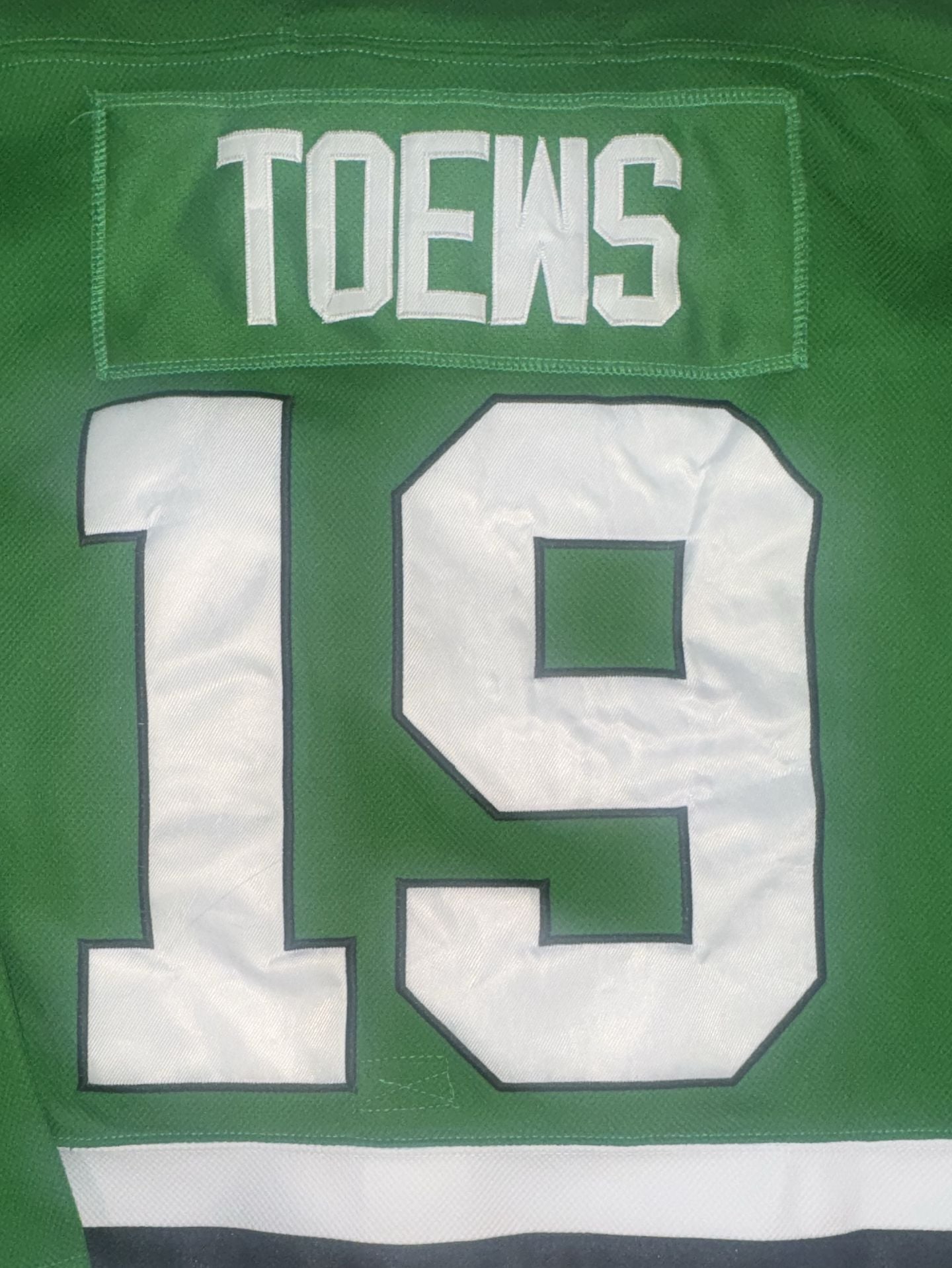 Reebok Chicago Blackhawks Toews 19 St Patrick's Day Jersey Size 48 3