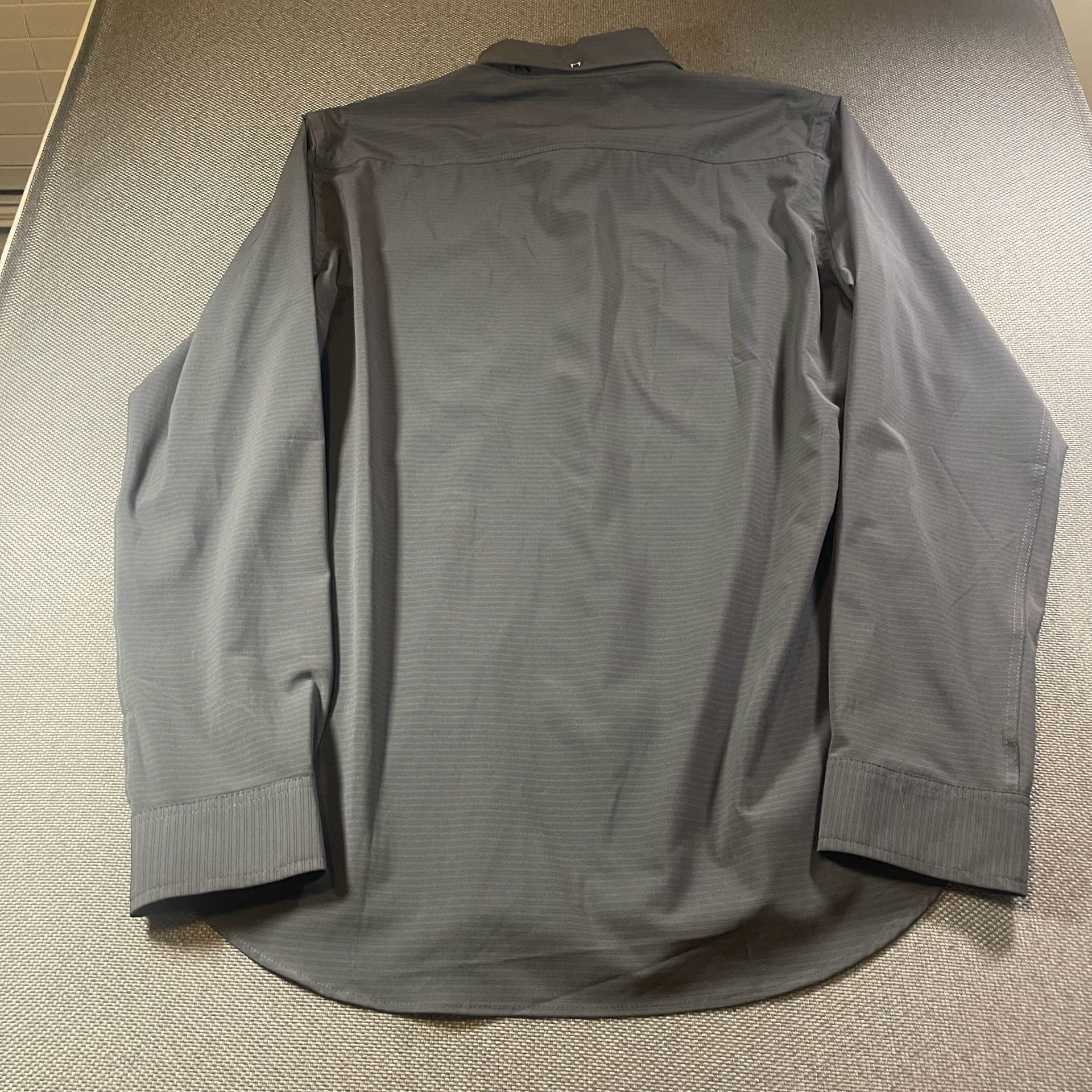 Hurley Alchemy LS Woven Size M Grey Long Sleeve Button Down Shirt 4