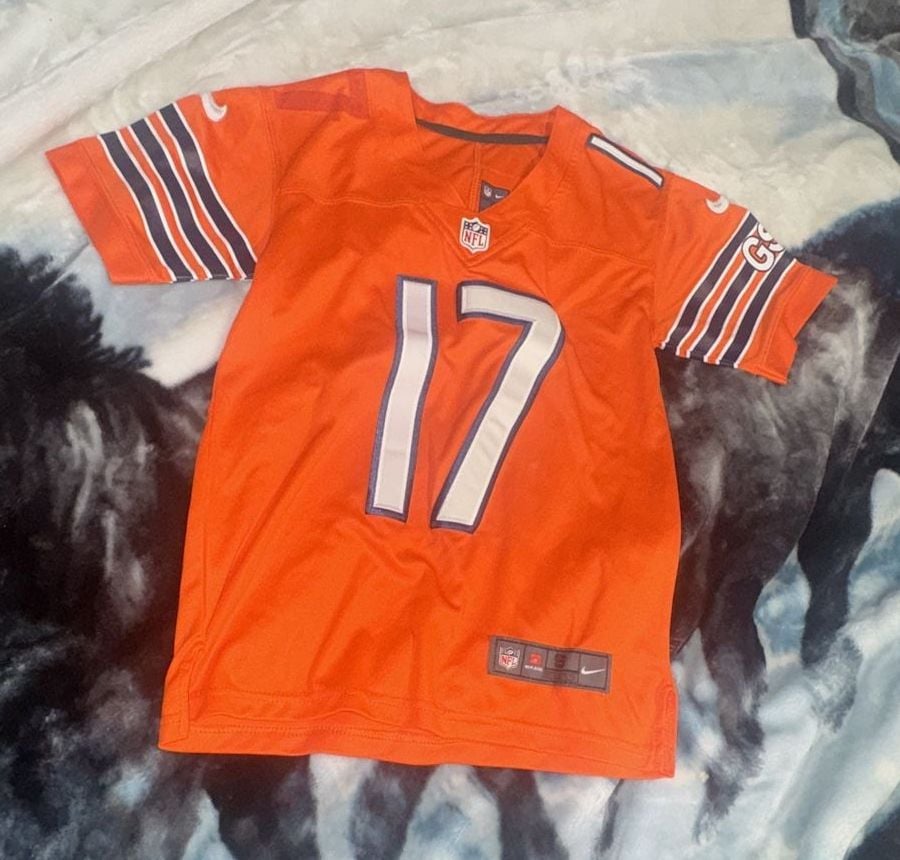 Nike Anthony Miller 17 Chicago Bears NFL Orange Jersey Size S 2