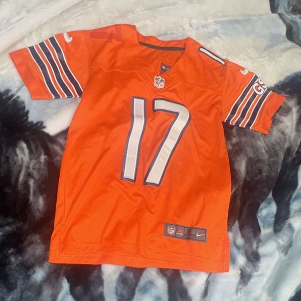 Nike Anthony Miller 17 Chicago Bears NFL Orange Jersey Size S