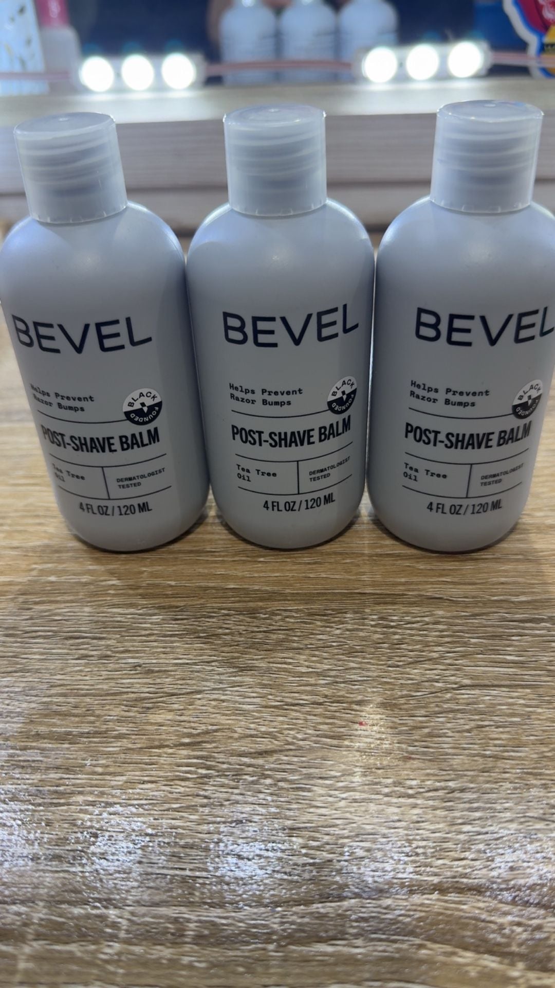 BEVEL Post-Shave Balm Tea Tree Oil 4 oz Razor Bump Treatment LOT OF 3 NEW 1