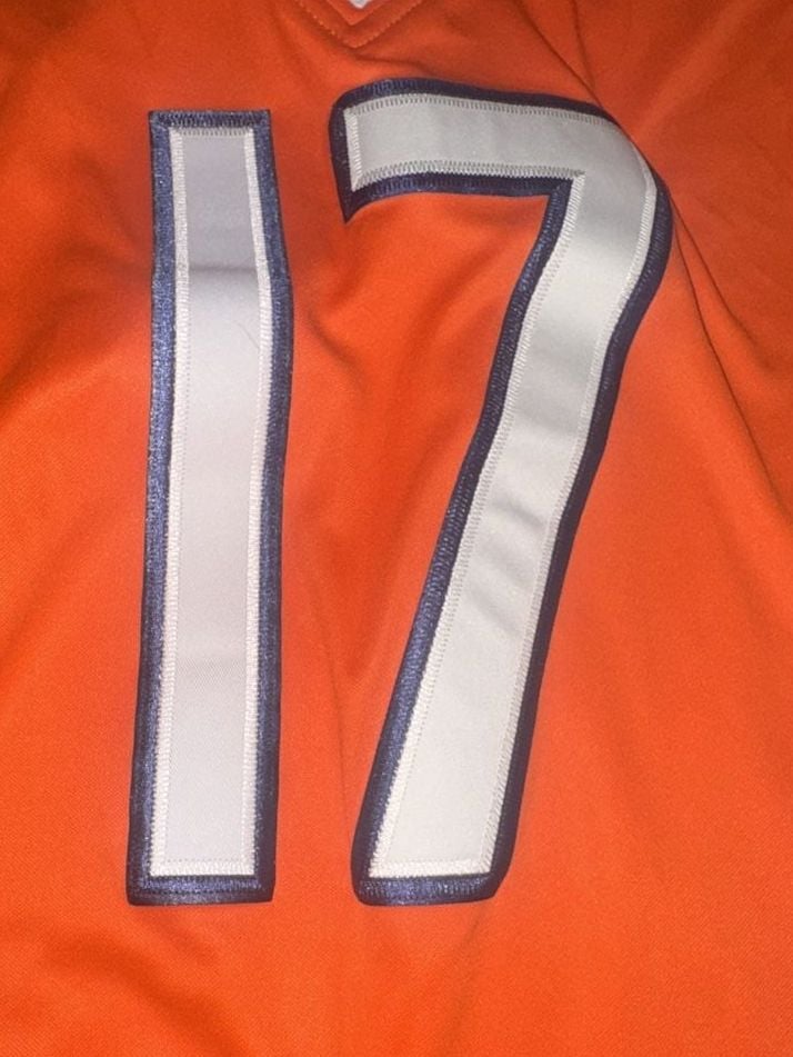 Nike Anthony Miller 17 Chicago Bears NFL Orange Jersey Size S 4