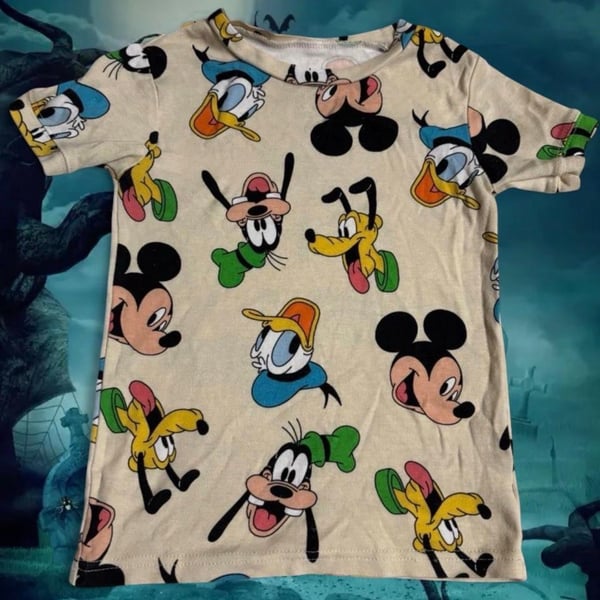 Gap Baby Disney Mickey Mouse Graphic Tee Size 6 Years Beige Short Sleeve T-Shirt