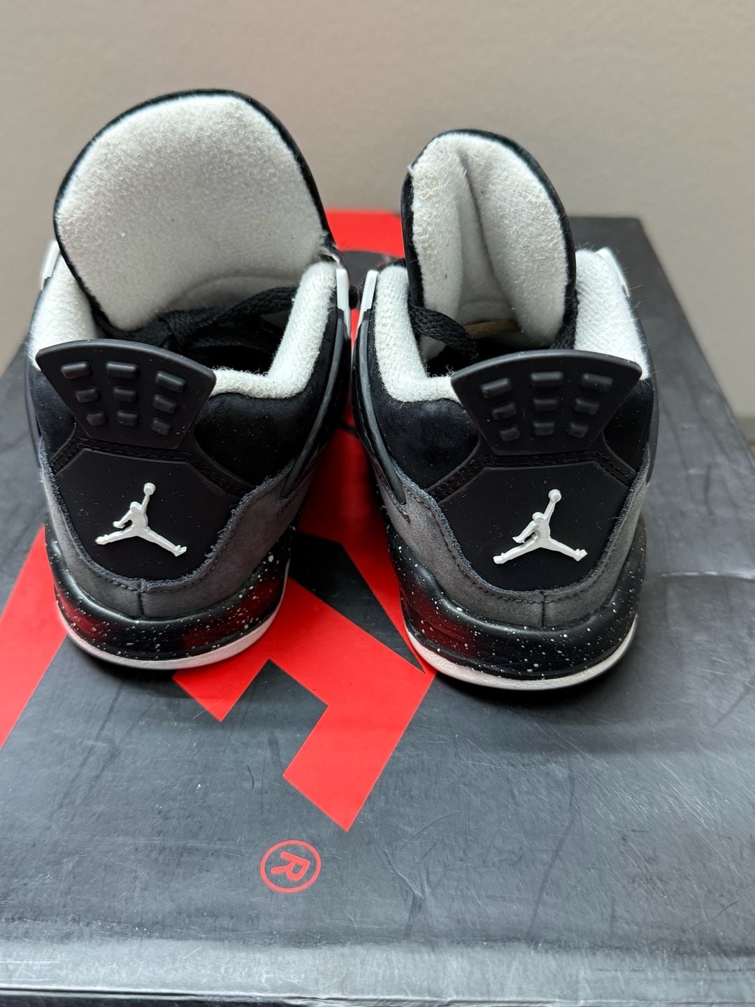 Jordan 4 Retro TD 'Fear' Toddler Black White Anthracite 5