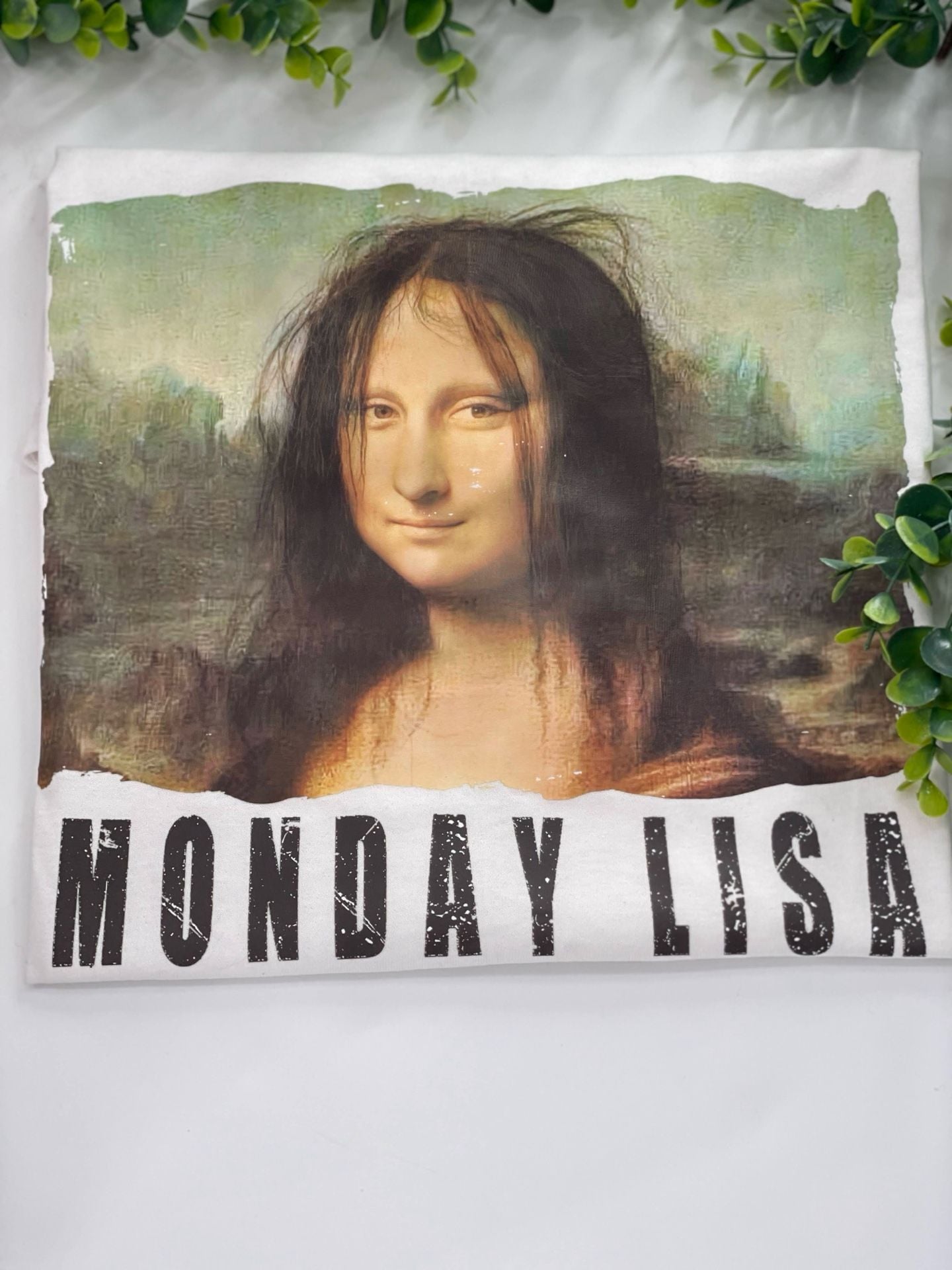 Monday Lisa Mona Lisa Screen Print 11” 2