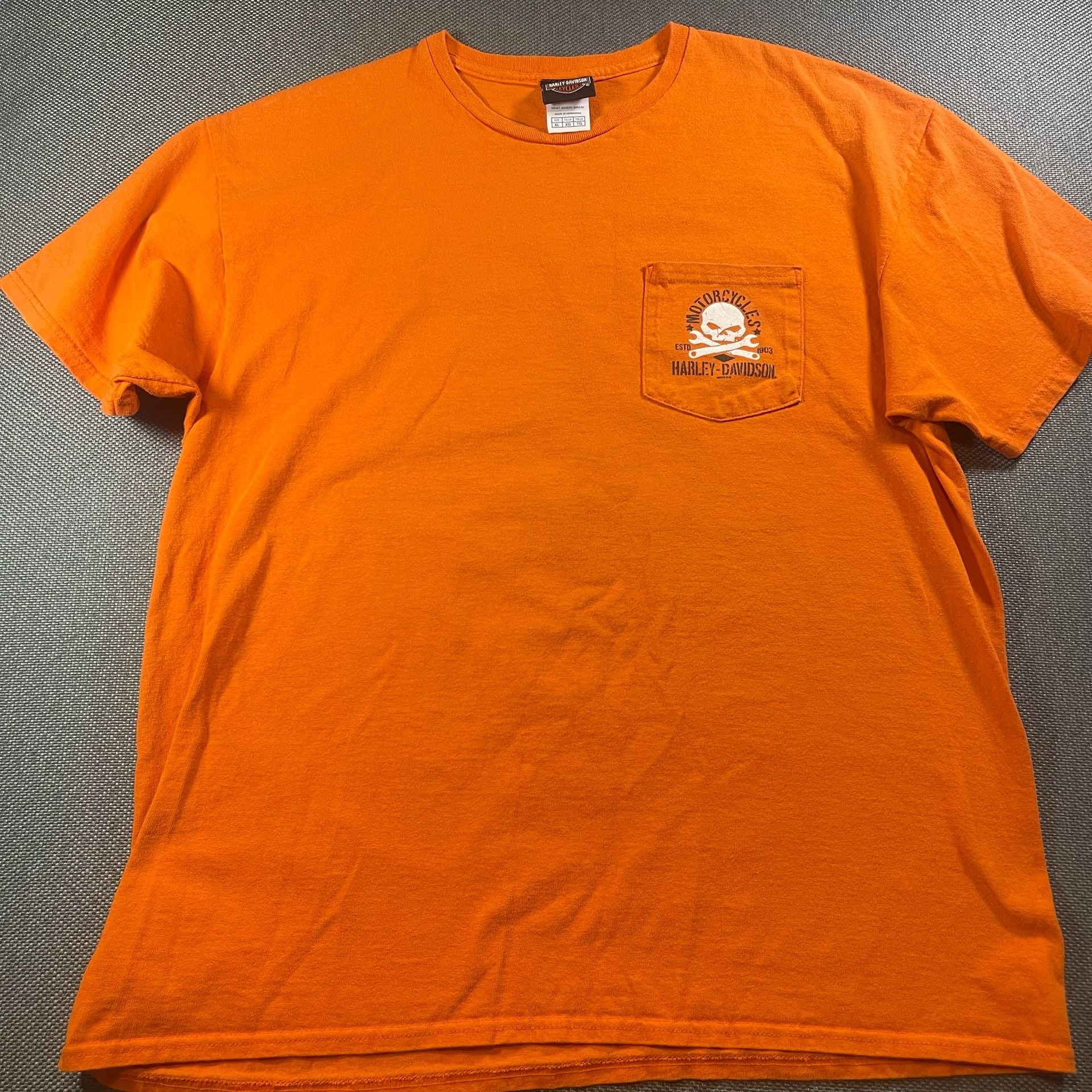 Harley-Davidson Javelina Boerne Texas Orange Pocket T-Shirt 10