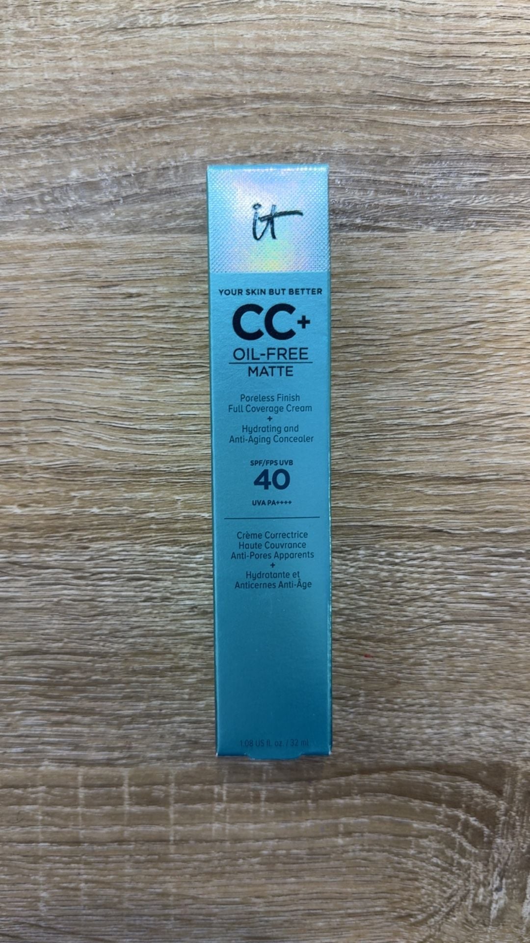 IT Cosmetics CC+ Oil-Free Matte SPF 40 Rich 1.08 oz Full Coverage Cream NEW 1