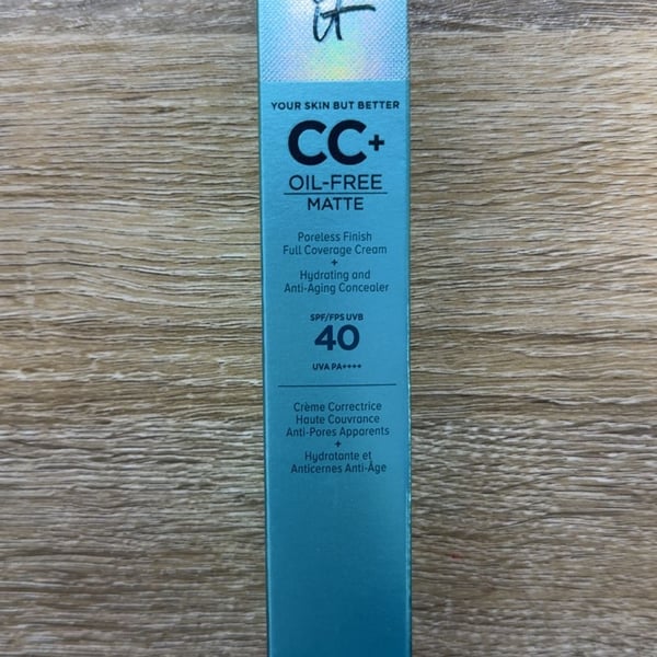 IT Cosmetics CC+ Oil-Free Matte SPF 40 Rich 1.08 oz Full Coverage Cream NEW