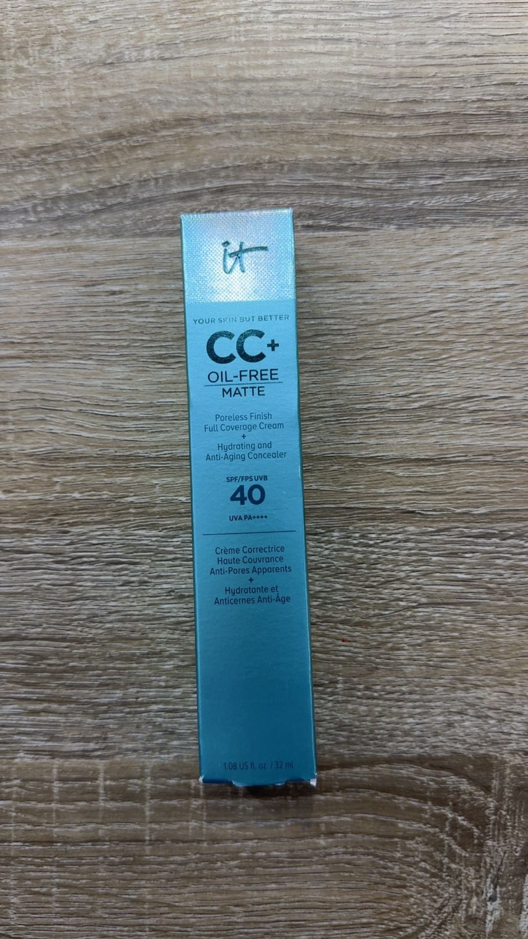 IT Cosmetics CC+ Oil-Free Matte SPF 40 Rich 1.08 oz Full Coverage Cream NEW 2