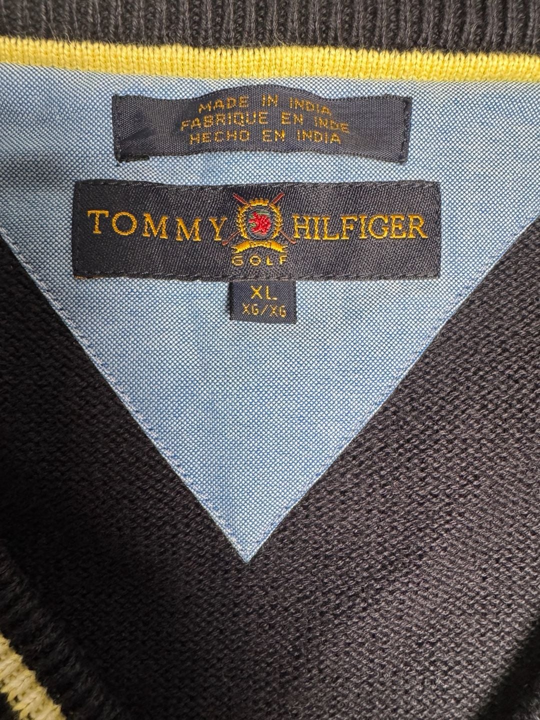 Tommy Hilfiger Golf Cable Knit Sweater Vest Navy XL 4