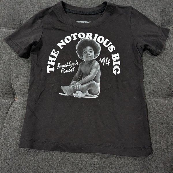 The Notorious B.I.G. T-Shirt Size 3T Black Brooklyn's Finest 94