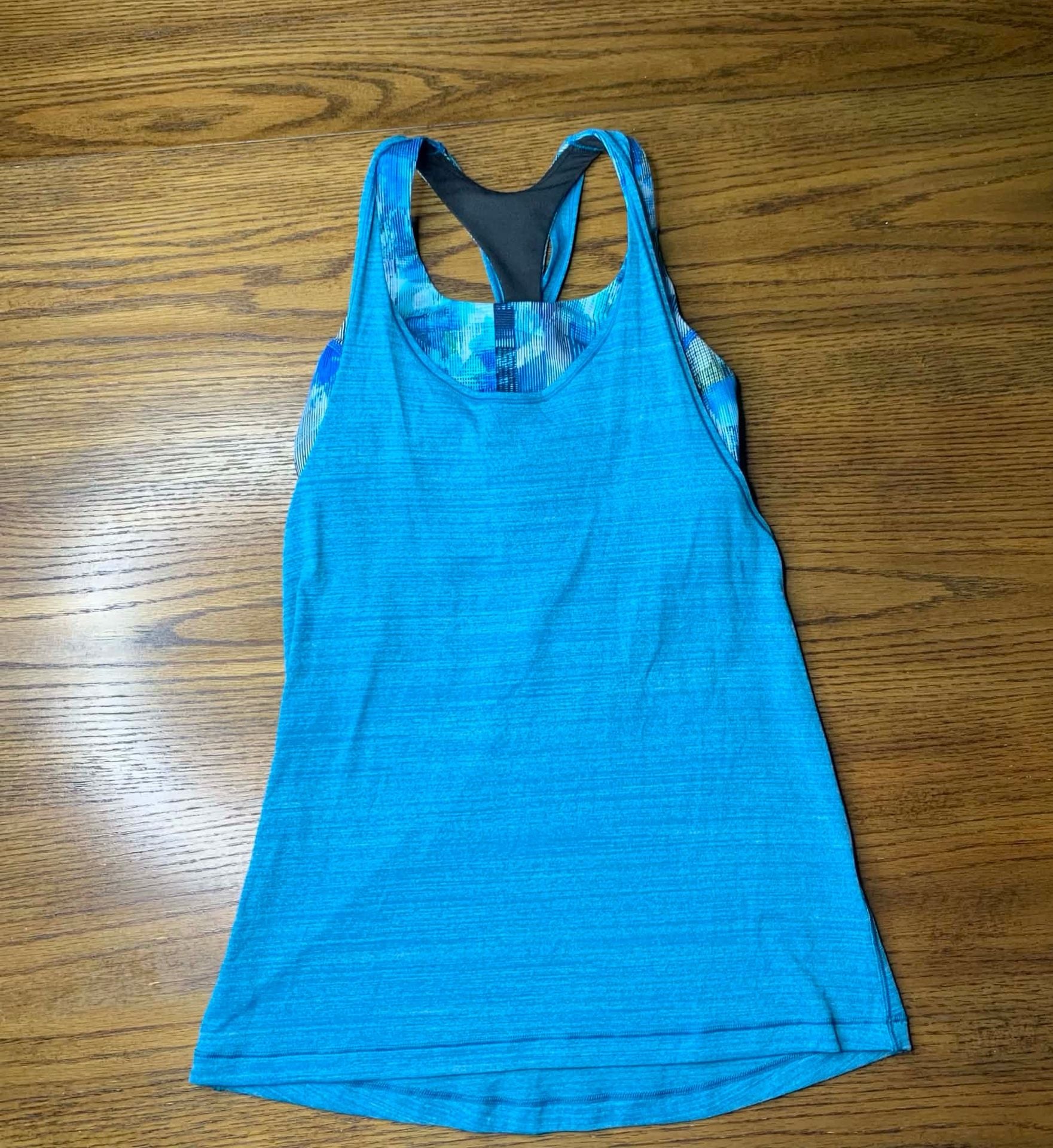 Lululemon Twist & Toil Tank Blue Heathered 2