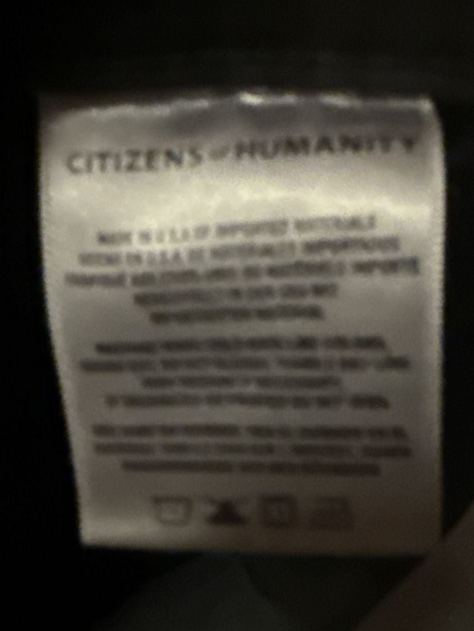 Citizens of Humanity Black Cargo Utility Work Pants 10