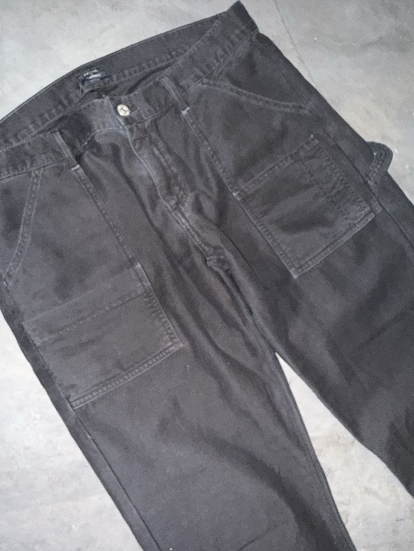 Citizens of Humanity Black Cargo Utility Work Pants 7