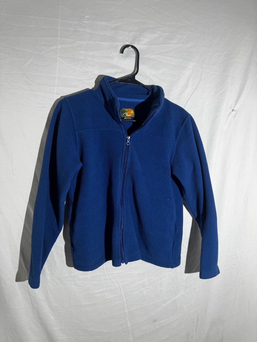 Bass Pro Shops Kids Jacket Fleece Full Zip Hunting Hiking Gorpcore Blue Large 2