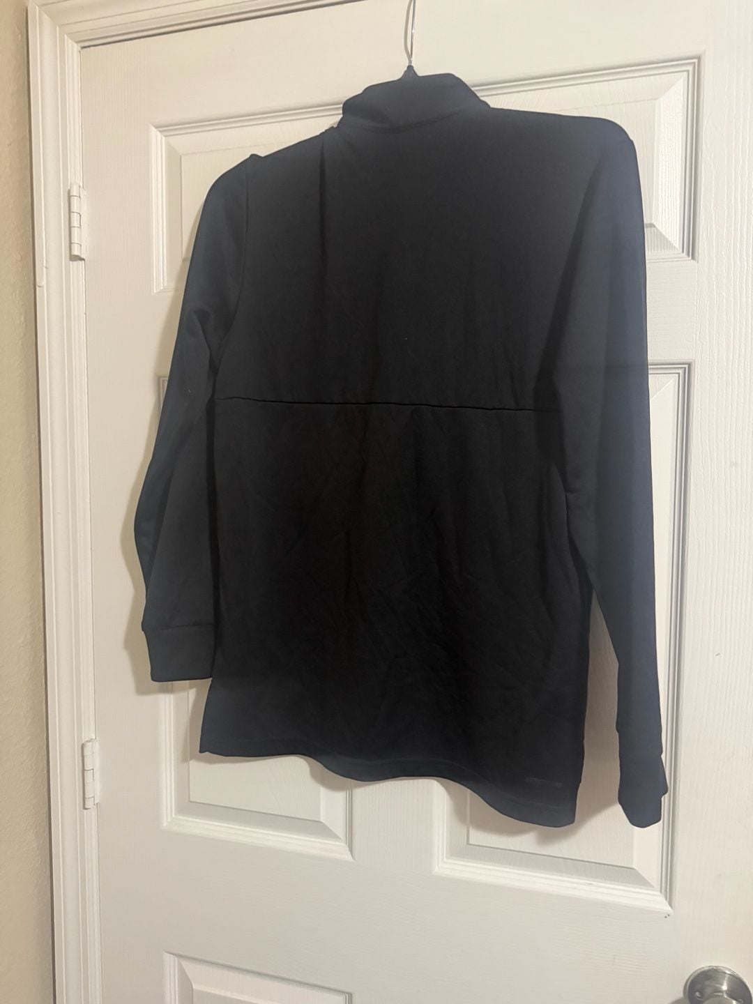 Adidas Gardner Edgerton 1/4 Zip Pullover Black Blue Training Top 7