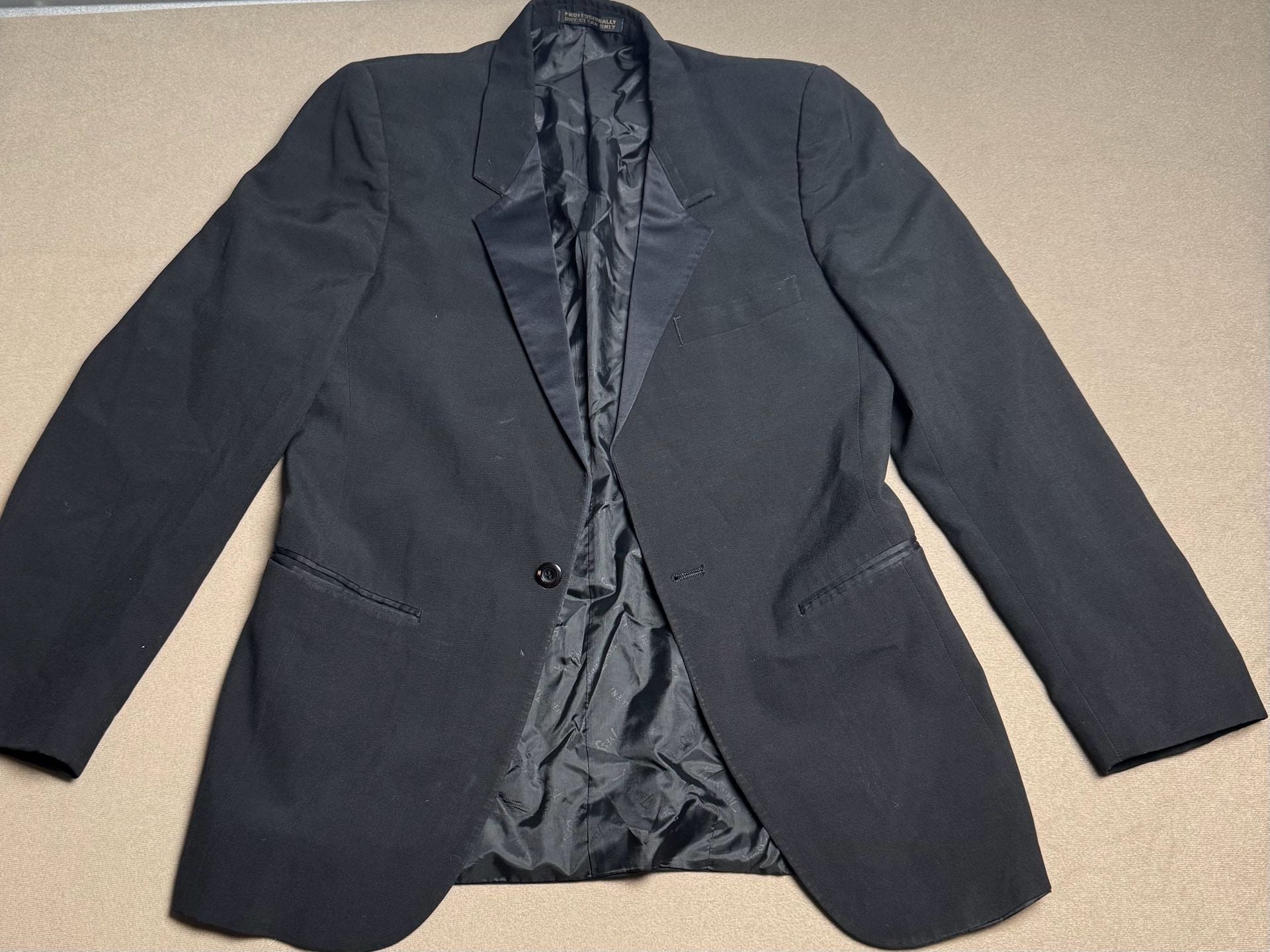 Yves Saint Laurent Tuxedo Jacket Size 39 Black Formal Dinner Jacket 2