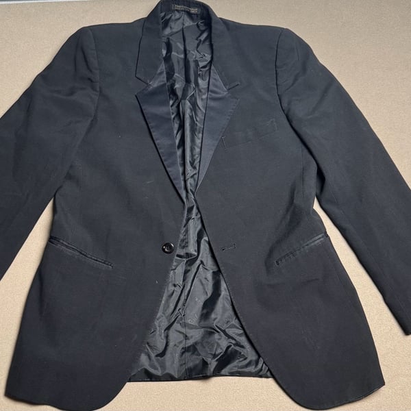 Yves Saint Laurent Tuxedo Jacket Size 39 Black Formal Dinner Jacket