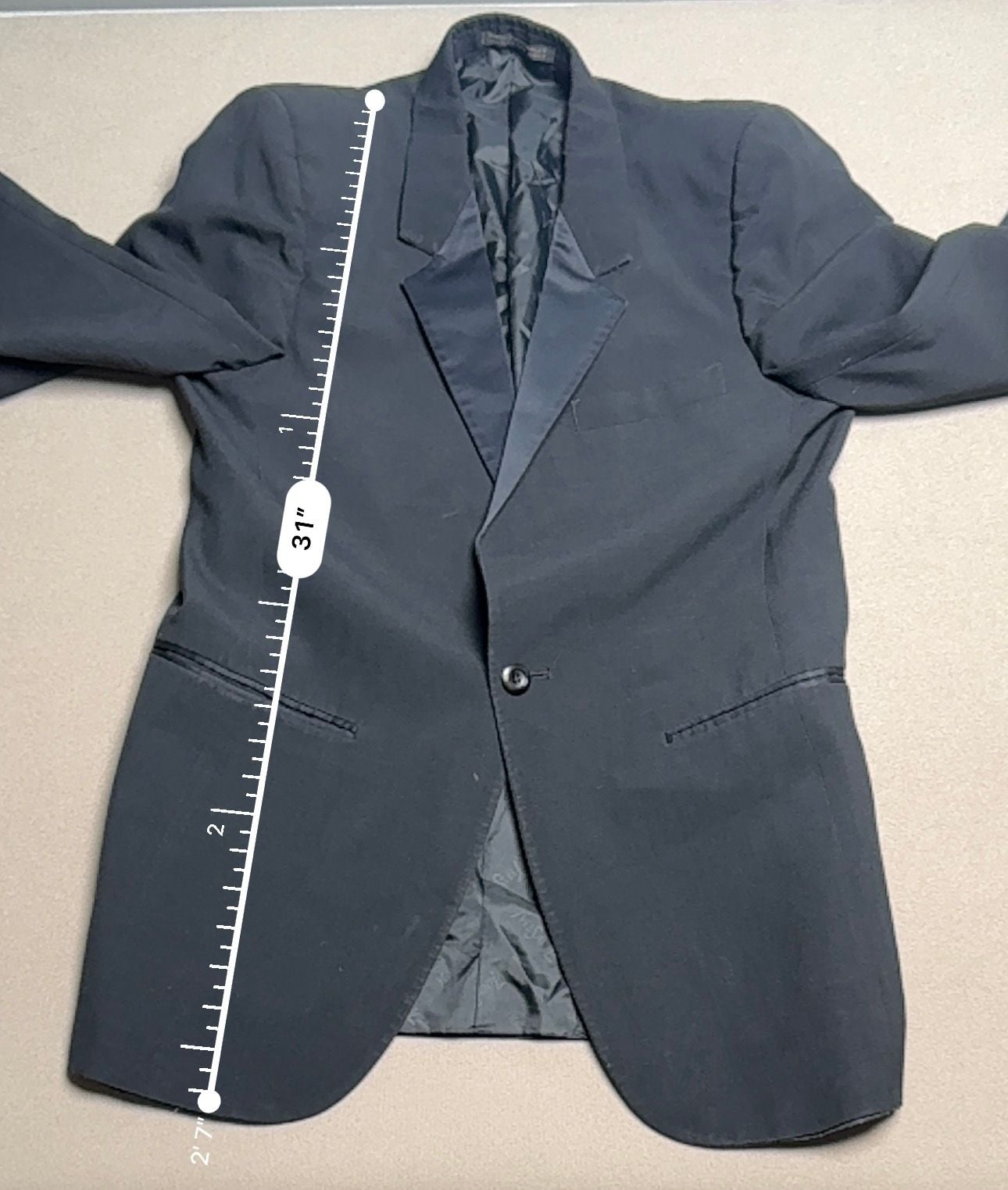 Yves Saint Laurent Tuxedo Jacket Size 39 Black Formal Dinner Jacket 6