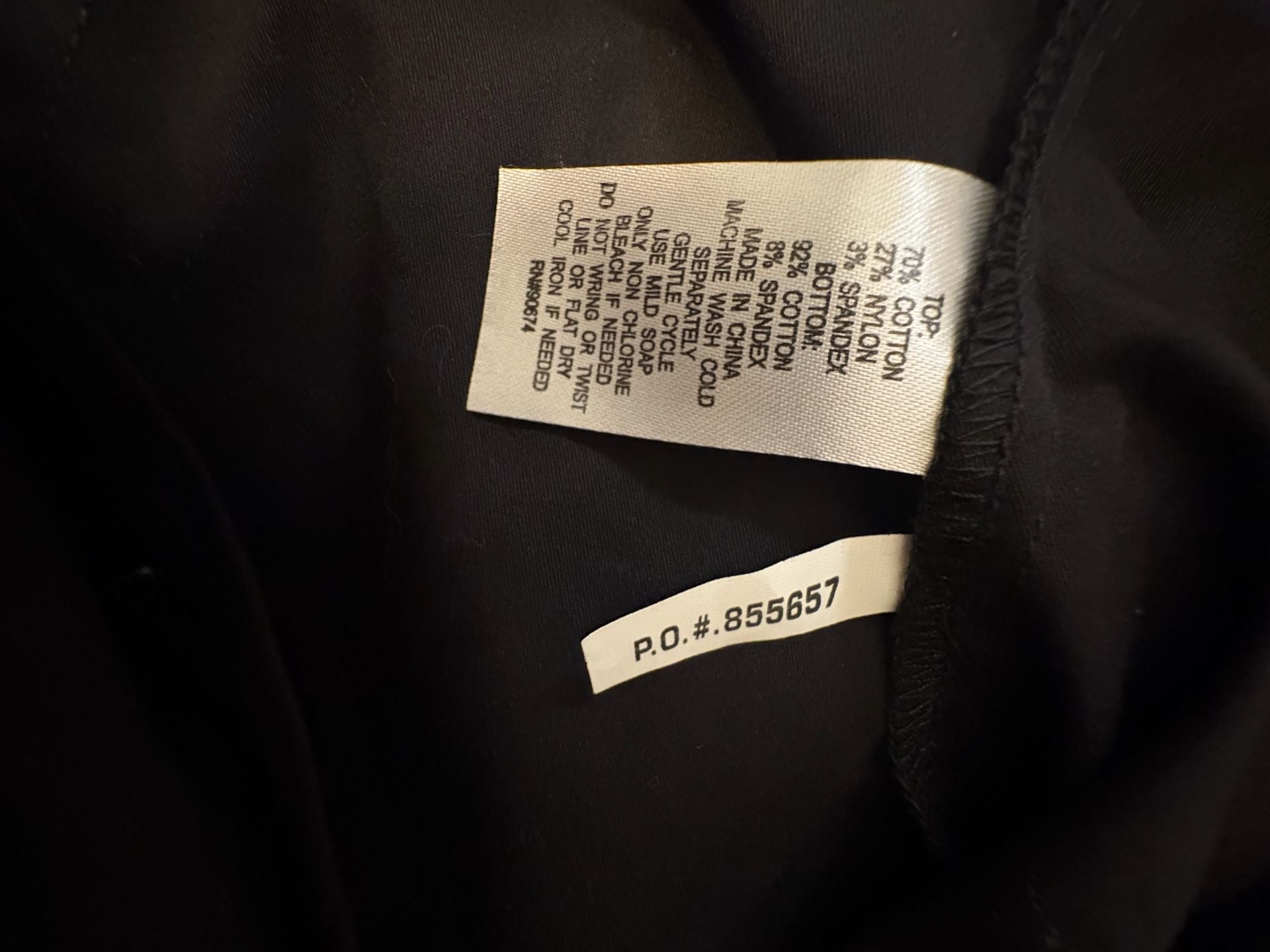 Boston Proper Black Button-Down Shirt Bodysuit Size 6 4