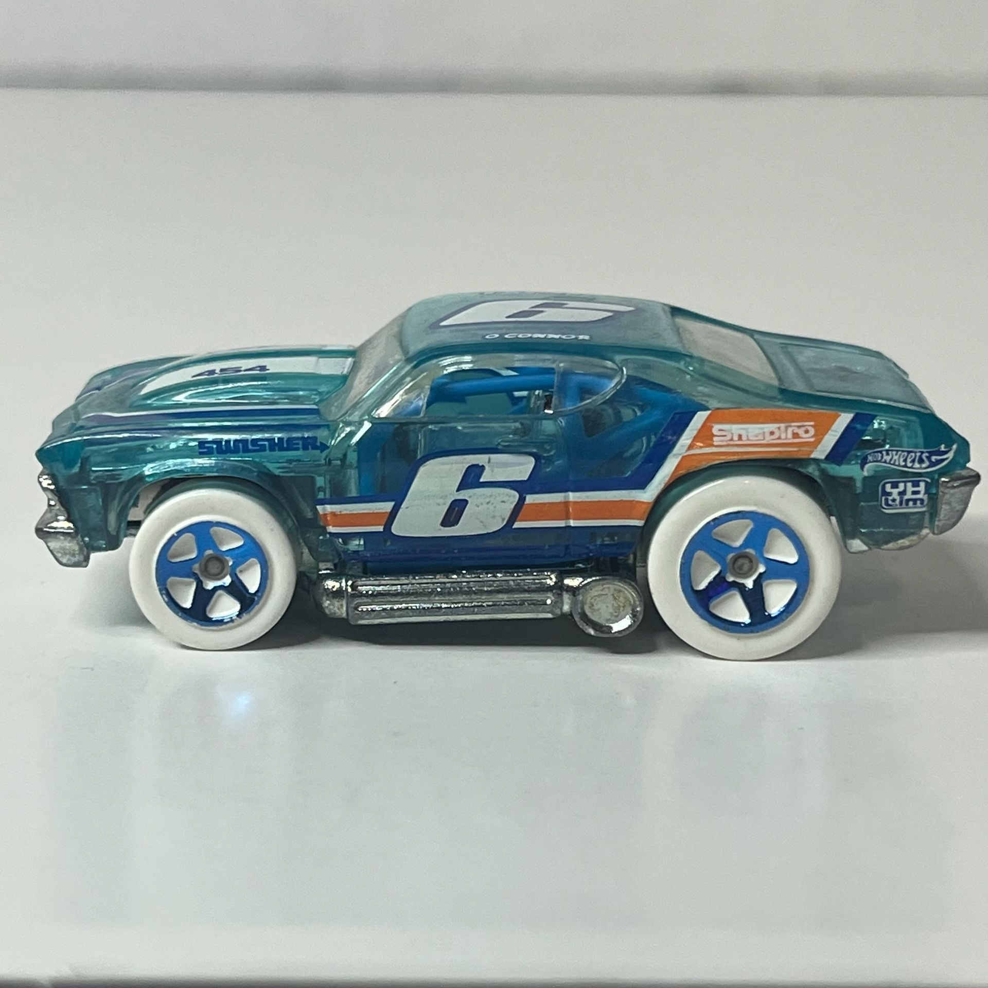 Hot Wheels 69 Chevy Chevelle X-Raycers Thrill Racers Ice Translucent Blue 2