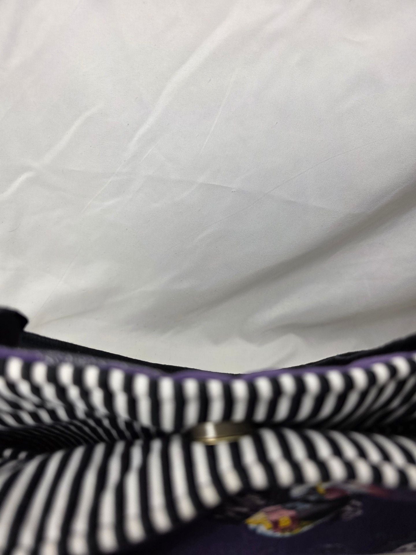 The Nightmare Before Christmas Tote Bag Purple Black Bow 7