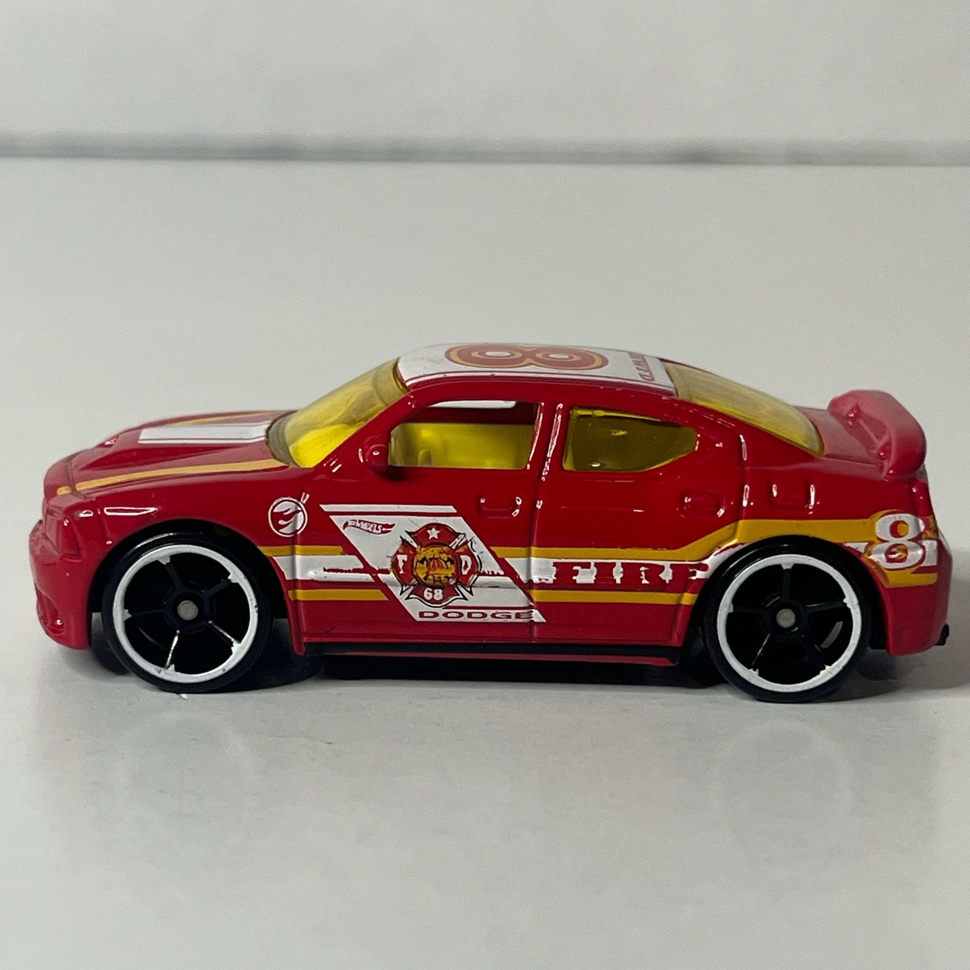Hot Wheels Dodge Charger SRT8 Fire Department Treasure Hunt Red 2