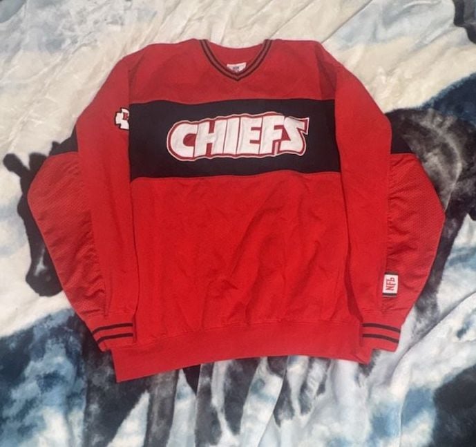 Vintage NFL Kansas City Chiefs Pullover Sweatshirt Red Black 2