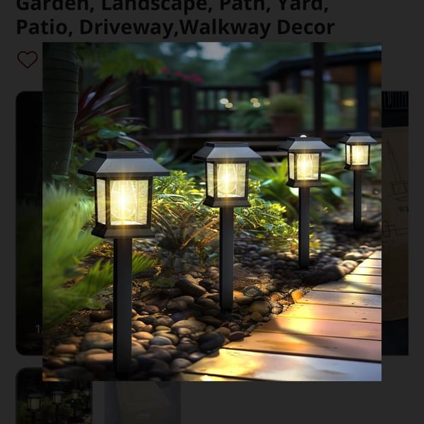 Solar Lights Outdoor 12-Pack Elegant