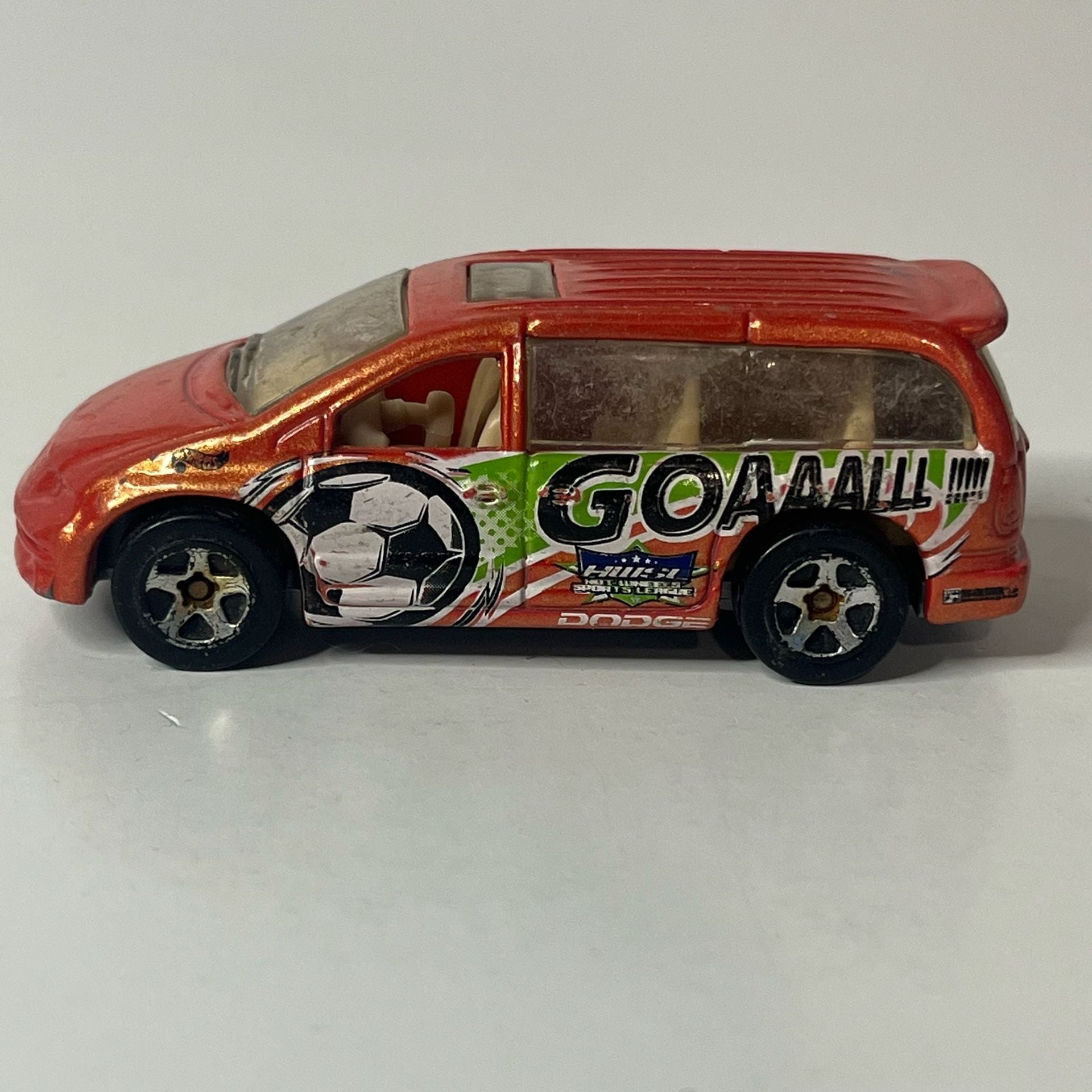 Hot Wheels Dodge Caravan GOAAALLL Soccer Theme Diecast Toy Car 2