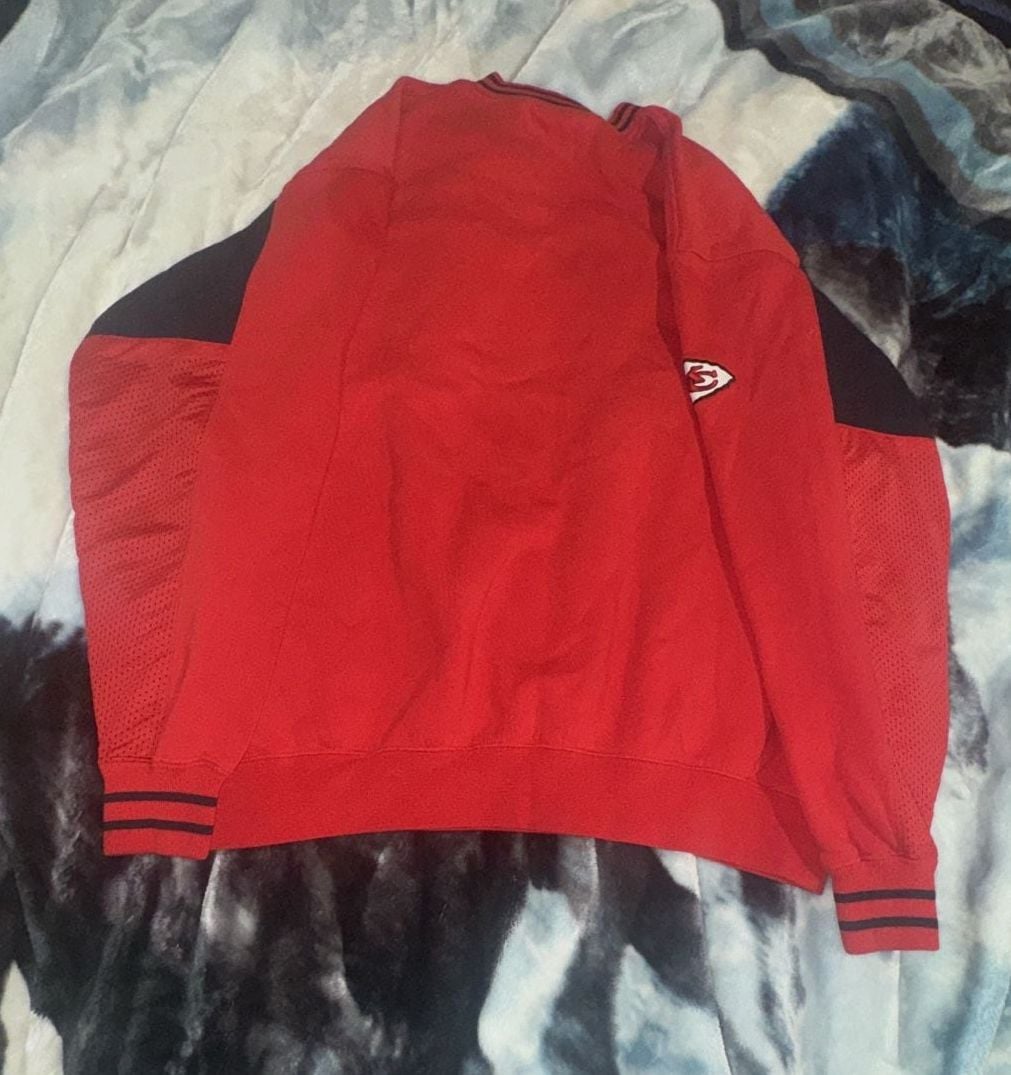 Vintage NFL Kansas City Chiefs Pullover Sweatshirt Red Black 7
