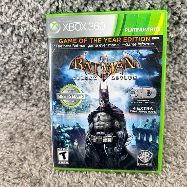 WB Games Batman Arkham Asylum Game of the Year Edition Xbox 360