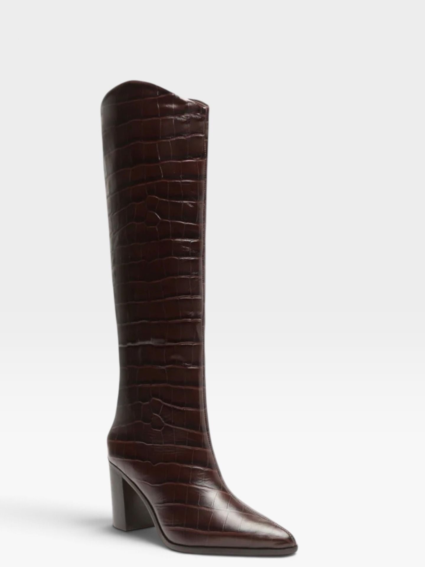 New in Box Schutz Analeah Leather High-Heel Boots size 9B 4