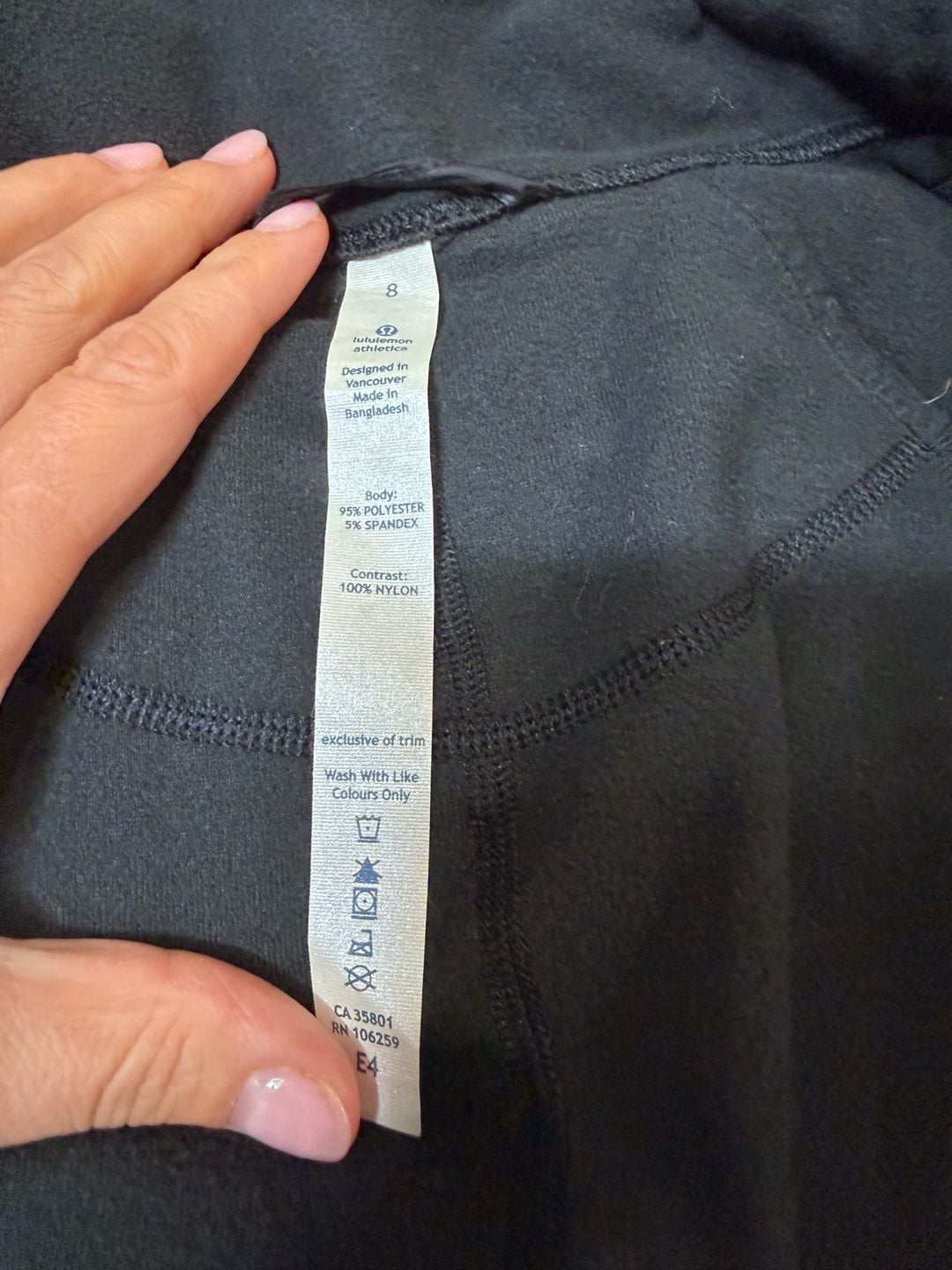 Lululemon Black Bundle Up Jacket Fleece Zip Jacket Size 8 Goose Down Filled 5