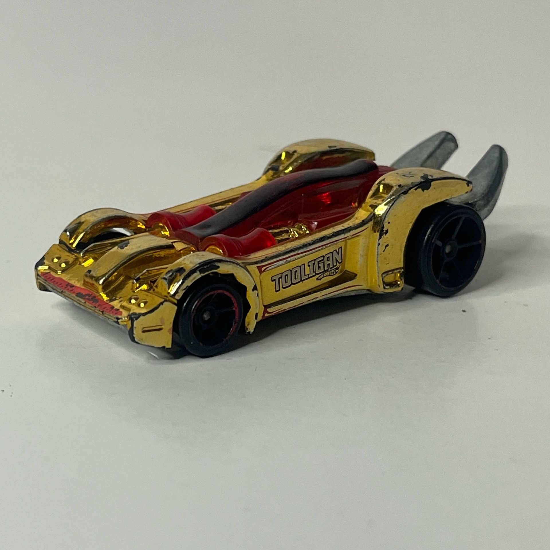 Hot Wheels Tooligan Gold Chrome Wrench Diecast Toy Car 1