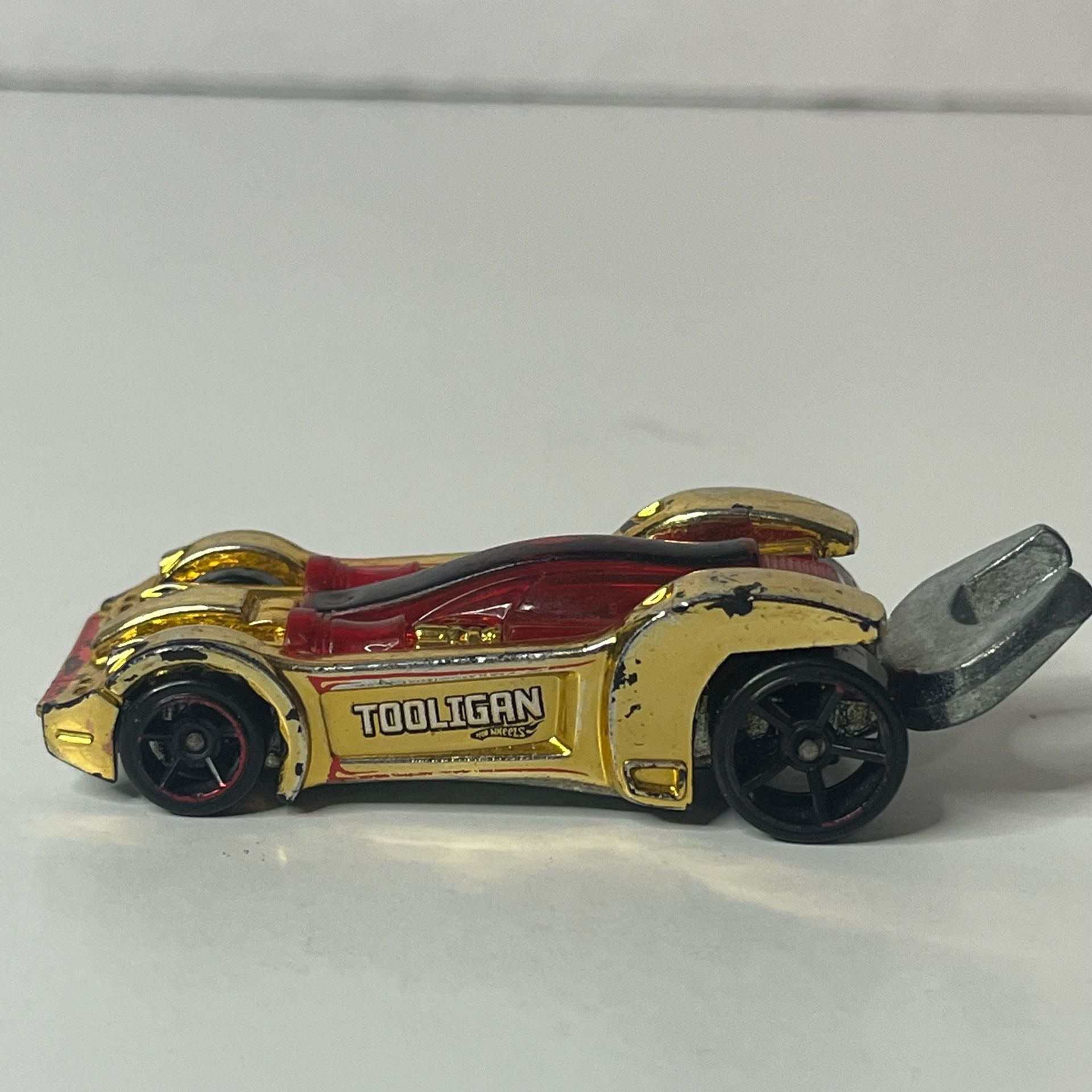 Hot Wheels Tooligan Gold Chrome Wrench Diecast Toy Car 2