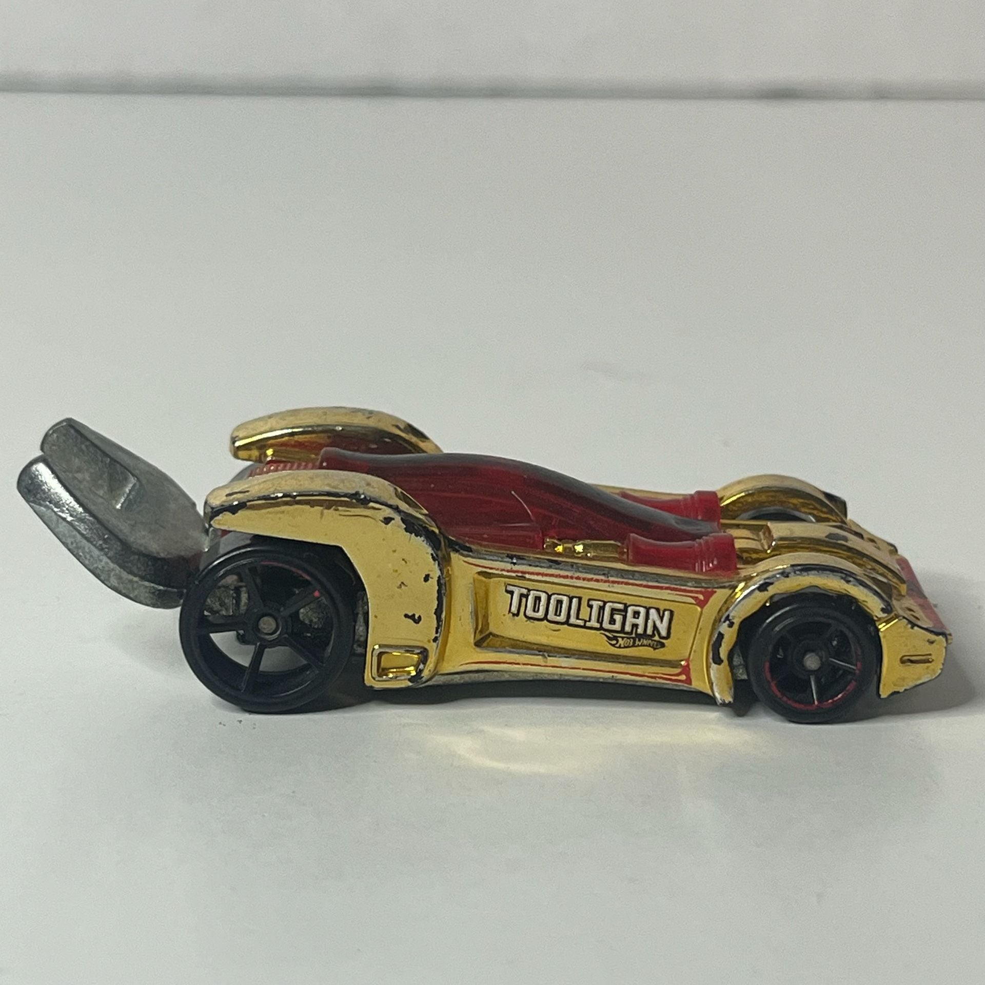 Hot Wheels Tooligan Gold Chrome Wrench Diecast Toy Car 4