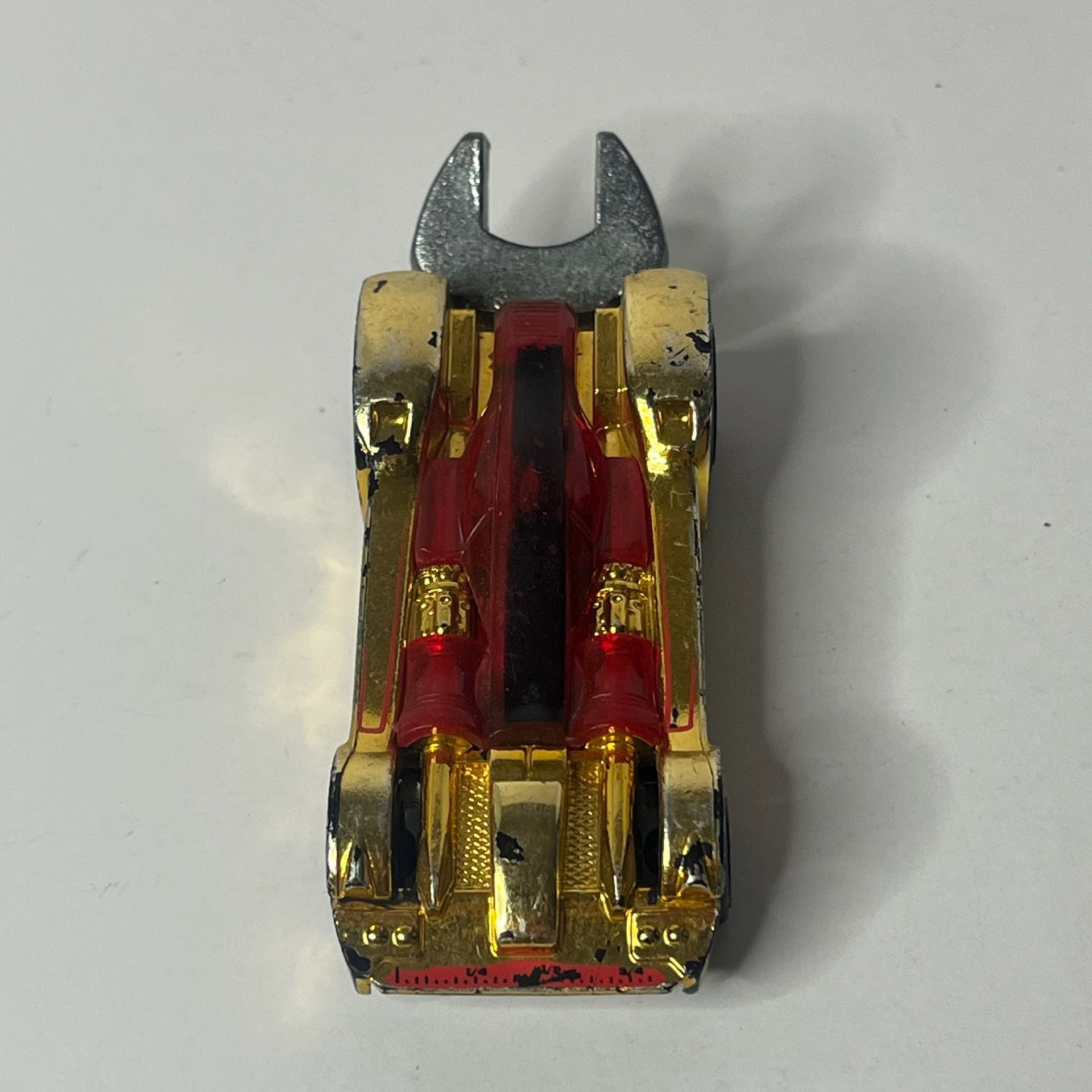 Hot Wheels Tooligan Gold Chrome Wrench Diecast Toy Car 6