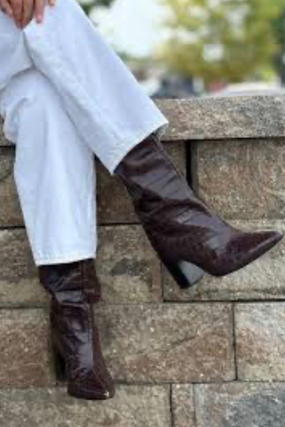 New in Box Schutz Analeah Leather High-Heel Boots size 9B 2