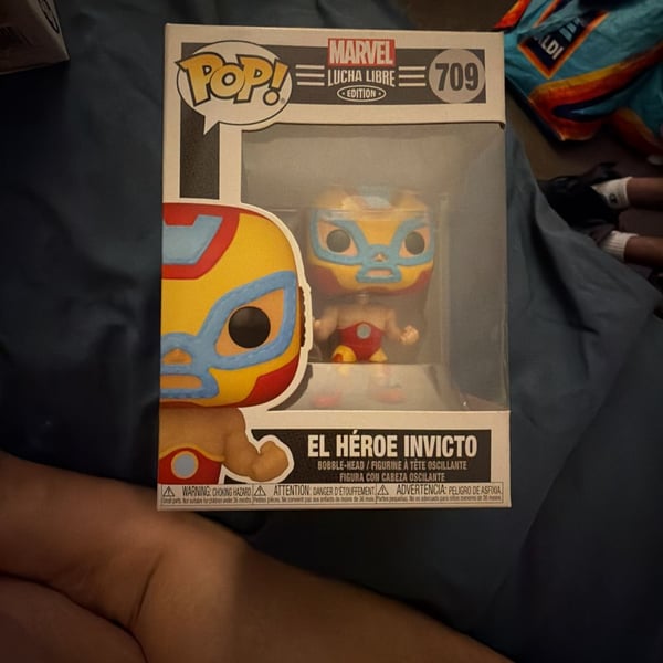 Funko Pop! Marvel Lucha Libre El Heroe Invicto Iron Man Vinyl Figure #709